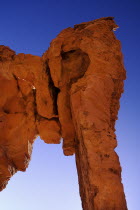 USA, Nevada, Valley of Fire State Park, Elephant shape rock formation.