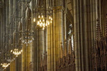 England, West Sussex, Shoreham-by-Sea, Lancing College Chapel interior.