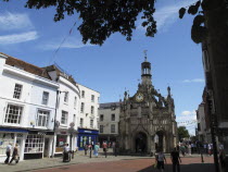 England, West Sussex, Chichester, The Market Cross seen from West Street.