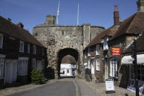 England, East Sussex, Watergate medieval gateway entrance to walled town.