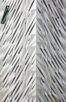 Ireland, North, Belfast, Titanic Quarter, Visitor centre designed by Civic Arts & Eric R Kuhne.