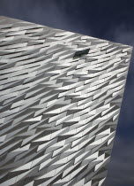 Ireland, North, Belfast, Titanic Quarter, Visitor centre designed by Civic Arts & Eric R Kuhne.