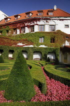 Czech Republic, Bohemia, Prague, Vrtbov Garden formal Baroque garden constructed 1720.