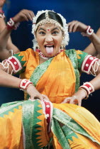 India, Dance, the Gotipuas from Orissa, interpret the traditional Gotipuan dance in which young boys danced dressed as females.