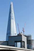 England, London, The Shard, London Bridge. The Shard was opened in 2012 and is the tallest building in the European Union.