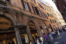 Itlay, Lazio, Rome, Shops on the Via di Pietra.