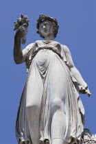 Italy, Lazio, Rome, Statue at the Piazza del Popolo.