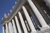 Italy, Lazio, Rome, Vatican City, Colonnade in St Peter's Square.