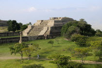 Mexico, Oaxaca, Monte Alban, Sistema IV building.