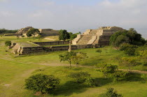 Mexico, Oaxaca, Monte Alban, Sistema IV building.