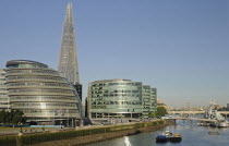 England, London, The Shard and River Thames.