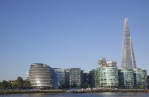 England, London, Southwark southbank, The Shard skyscraper designed by Renzo Piano in the city's London Bridge Quarter.