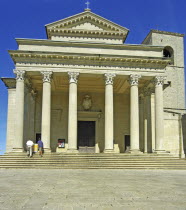 Republic of San Marino, San Marino Cathedral facade.