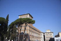 Italy, Lazio, Rome, Exterior of the Palazzo di Venezia museum.