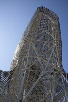 Spain, Catalonia, Barcelona, The Piex d'Or sculpture by Frank Gehry.