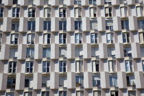 Spain, Catalonia, Barcelona, Barceloneta, Exterior of apartment block building.