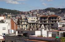 Spain, Catalonia, Barcelona, Eixample, view over residential apartment buildings.