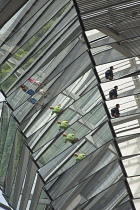 Germany, Berlin, Mitte, Reichstag building with glass dome deisgned by Norman Foster.