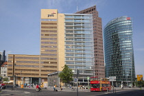 Germany, Berlin, Mitte, Potsdamer Platz, Modern office buildings.