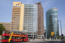 Germany, Berlin, Mitte, Potsdamer Platz, Modern office buildings.