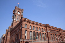 Germany, Berlin, Mitte, Rotes Rathaus, or Red Town Hall building.