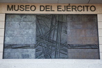 Spain, Castilla La Mancha, Toldeo, The entrance to the Museo del Ejercito Army Museum.