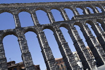 Spain, Castille-Leon, Segovia, Roman Aqueduct.