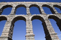 Spain, Castille-Leon, Segovia, Roman Aqueduct.