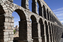 Spain, Castille-Leon, Segovia, Roman Aqueduct.