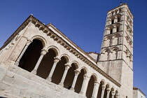 Spain, Castille-Leon, Segovia, San Esteban Church.