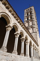 Spain, Castille-Leon, Segovia, San Esteban Church.