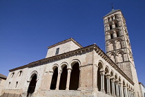 Spain, Castille-Leon, Segovia, San Esteban Church.