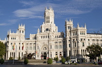 Spain, Madrid, Plaza de la Cibeles & Central Post Office.