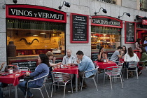 Spain, Madrid, Tapas bar on Calle de las Huertas.