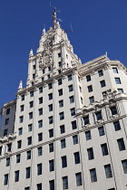 Spain, Madrid, Edificio Telefonica on Gran Via.