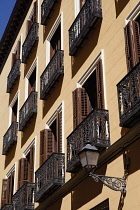 Spain, Madrid, Apartments in the Plaza de Cheuca district.