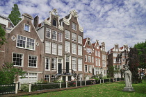 Netherlands, Noord Holland, Amsterdam, the Begijnhof Courtyard.