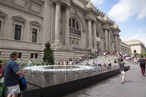 USA, New York State, New York City, Manhattan, Exterior of the Museum of Modern Art on 5th Avenue.