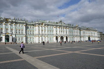 Russia, St Petersburg, Winter Palace from Palace Square.