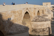 Spain, Andalucia, Cordoba, The Roman bridge over the Rio Guadalquivir.