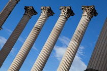 Spain, Andalucia, Cordoba, Columns of the Roman Temple.