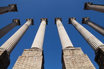 Spain, Andalucia, Cordoba, Columns of the Roman Temple.