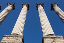 Spain, Andalucia, Cordoba, Columns of the Roman Temple.