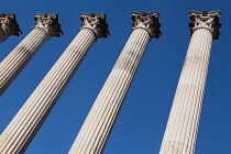 Spain, Andalucia, Cordoba, Columns of the Roman Temple.