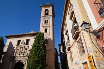 Spain, Andalucia, Granada, Iglesia de Santa Ana.