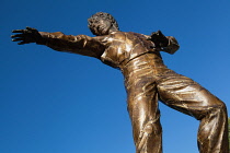 Spain, Andalucia, Granada, Statue of on paseo de los tristes.