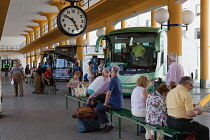 Spain, Andalucia, Seville, Prado de San Sebastian bus station.