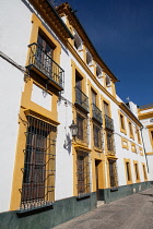 Spain, Andalucia, Seville, Houses on Patio de las Banderas.