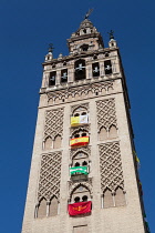 Spain, Andalucia, Seville, La Giralda of the Cathedral.