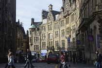 Scotland, Edinburgh, Cockburn St off the Royal Mile.